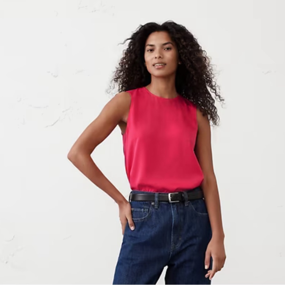 Banana Republic Factory Vibrant Pink Tank Top